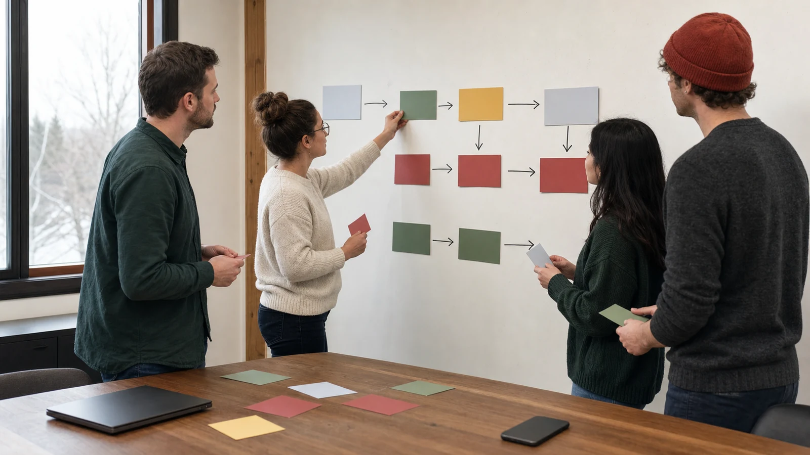Canadian small-business team mapping chatbot collection, vendor processing, retention, access, correction, and deletion
