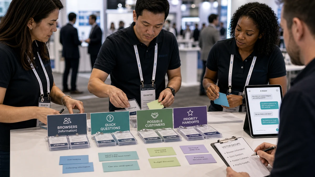 Four visitor groups for trade show follow-up priority