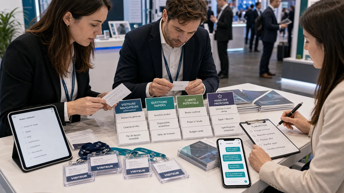 Quatre groupes de visiteurs pour prioriser la relance salon