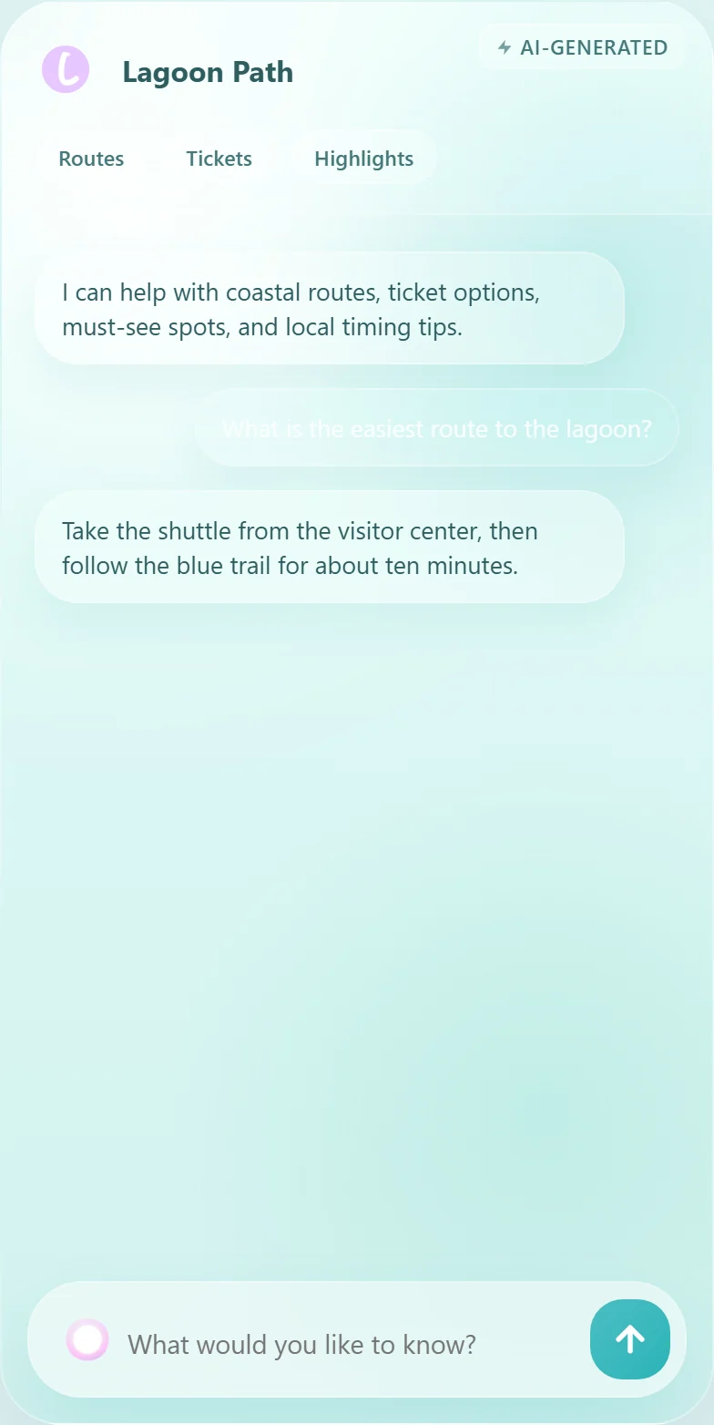 Lagoon Path theme preview