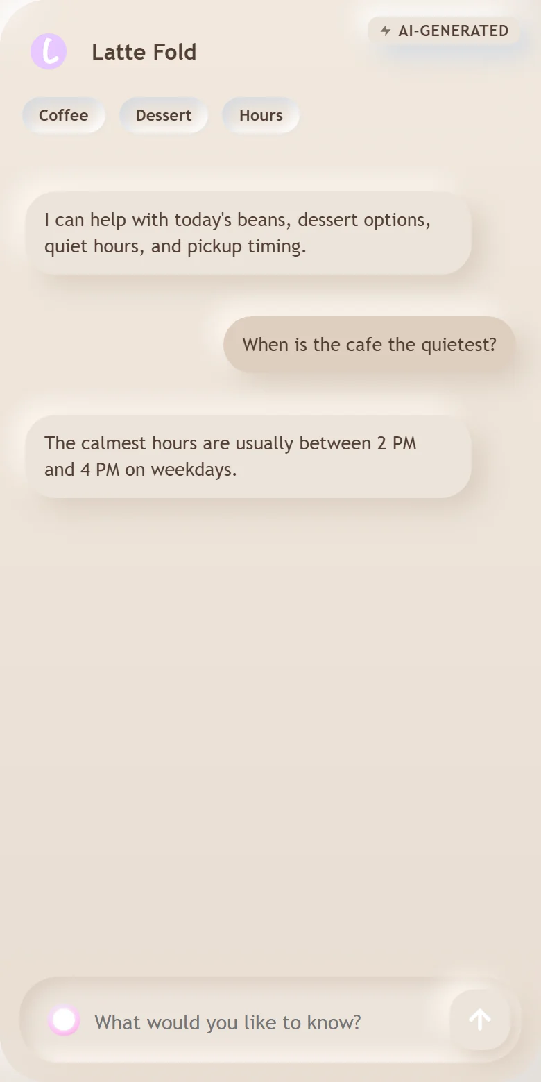 Latte Fold theme preview